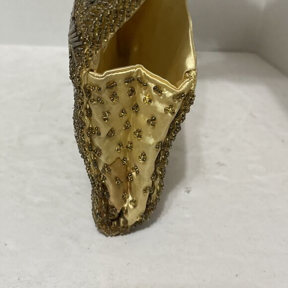 Vintage Star Brand Beaded Clutch Wallet Handbag MCM Glamorous 7.5”x4” - Picture 6 of 8